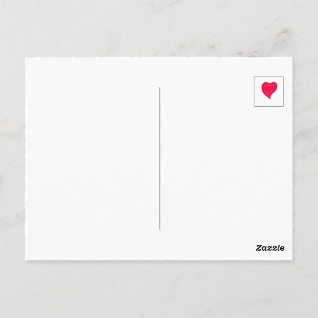 Postal Feliz Año Nuevo ~corazón de la cinta ~ (Reverso)