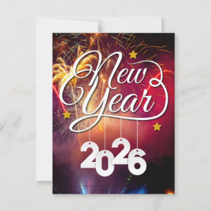 Postal Feliz Año Nuevo - Diseño de celebraciones festivas