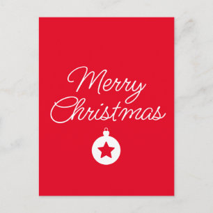 Postal Feliz Año Nuevo Feliz Navidad Temporada de Vacacio