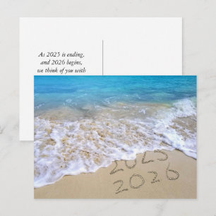 Postal Feliz Año Nuevo Playa