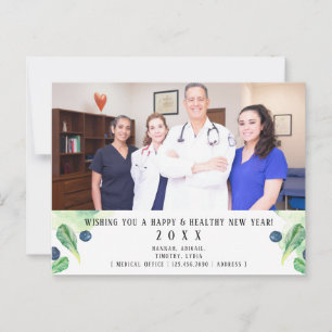 Postal Feliz Año Nuevo Saludable 