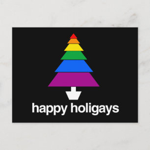 POSTAL FELIZ ÁRBOL DE HOLIGAYS