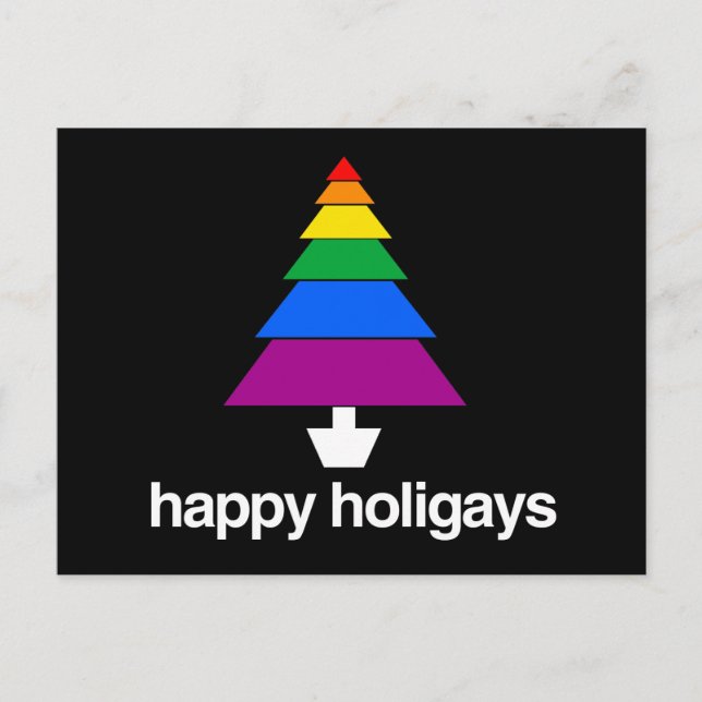 POSTAL FELIZ ÁRBOL DE HOLIGAYS (Anverso)