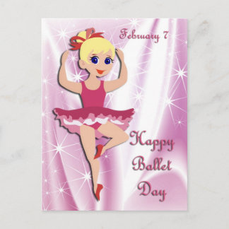 Postal Feliz Ballet Día 7 de Febrero