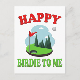 Postal Feliz Birdie Para Mí - Divertido Golf para Cumplea