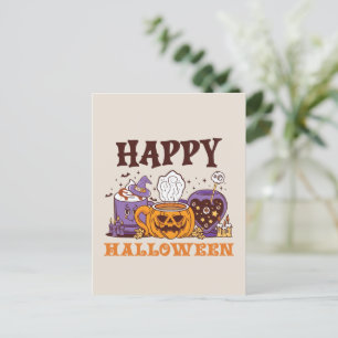 Postal Feliz café de Halloween Brew