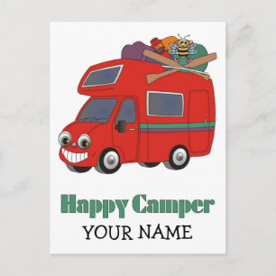 Postal Feliz Camper