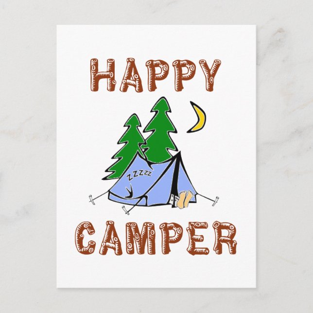 POSTAL FELIZ CAMPER (Anverso)