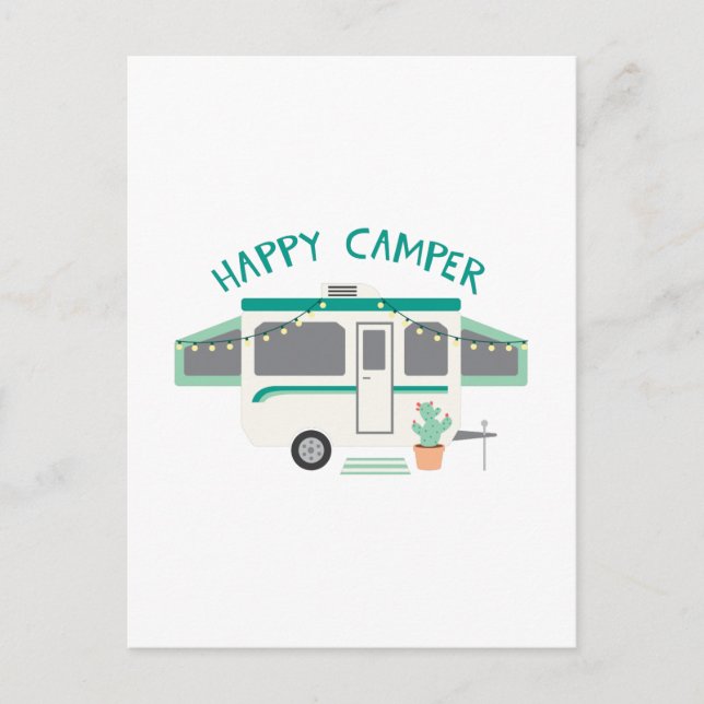Postal Feliz Camper (Anverso)