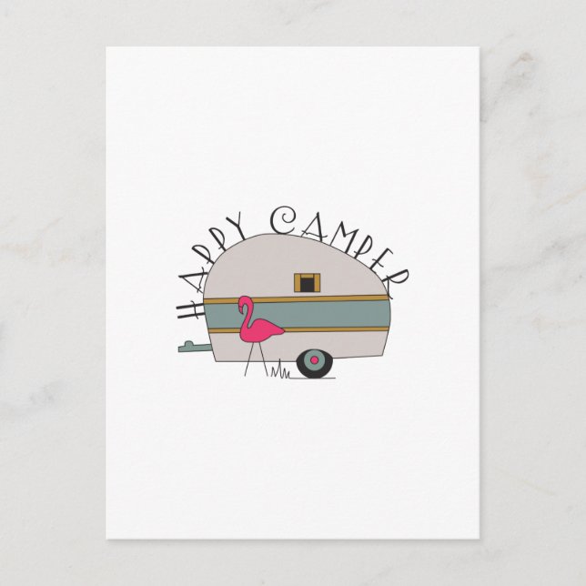 Postal Feliz Camper (Anverso)
