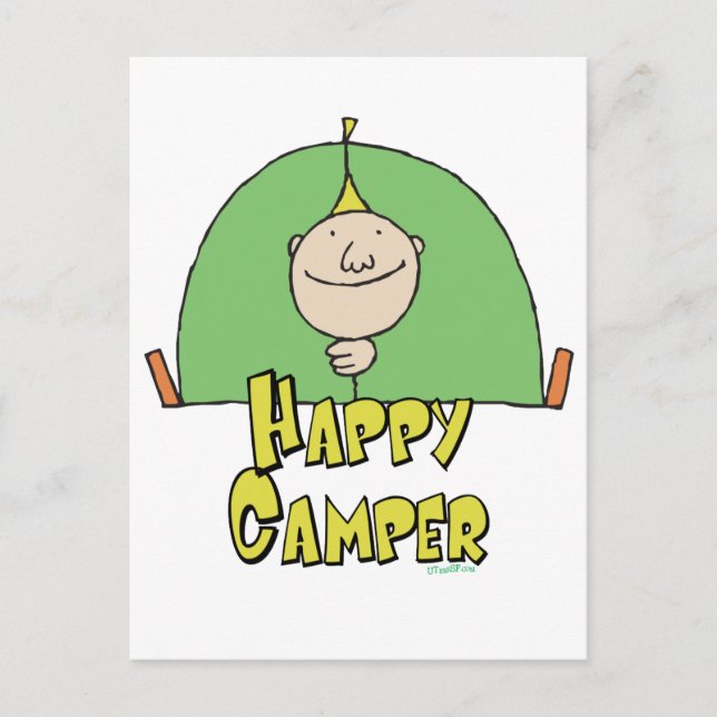 Postal Feliz Camper Guy (Anverso)