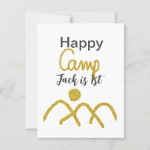 Feliz camping camper un cumpleaños niños sol de or