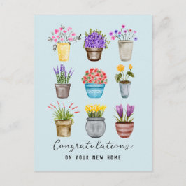 Postal Feliz casa nueva Reapertura Felicitaciones Chic