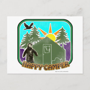 Postal Feliz color del camper