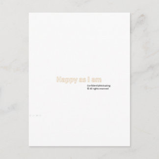 Postal Feliz como soy