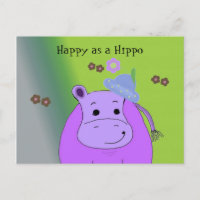 Feliz como un Hippo - Hipopótamo Púrpura