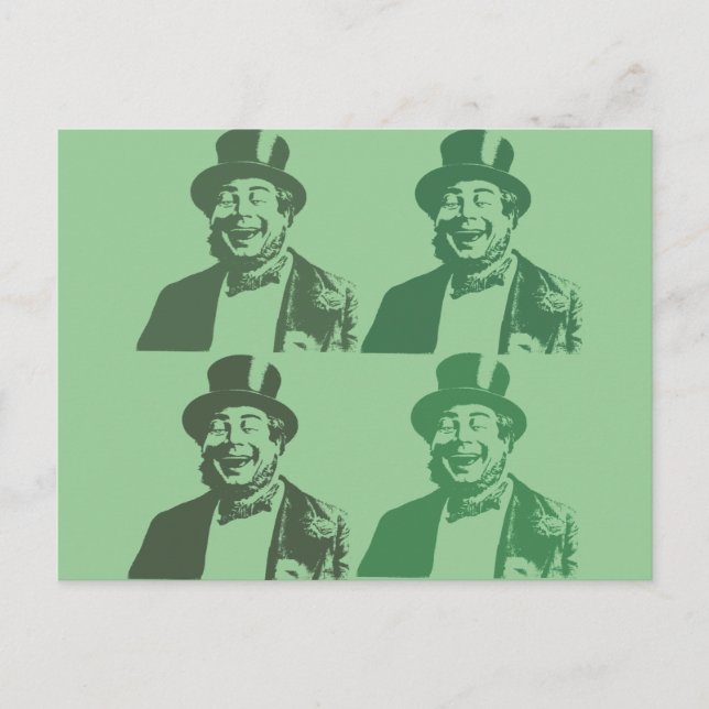 Postal Feliz compañero irlandés (Anverso)