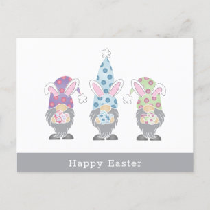 Postal Feliz conejo de Pascua