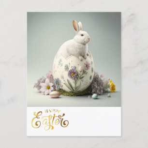 Postal Feliz Conejo de Pascua