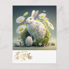 Postal Feliz Conejo de Pascua