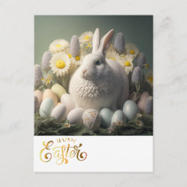 Postal Feliz Conejo de Pascua