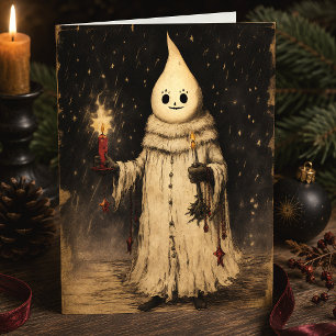 Postal Feliz Creepmas Navidad Fantasma Gótico Vintage