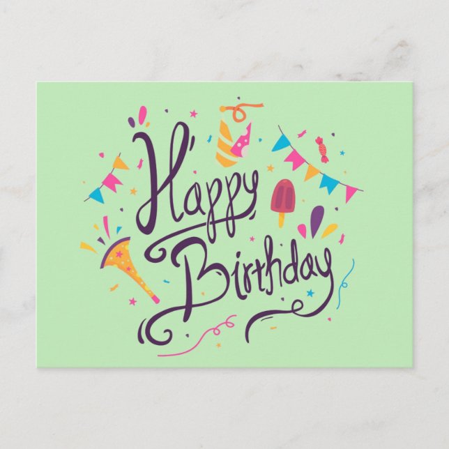 Postal Feliz Cumpleaños (Anverso)