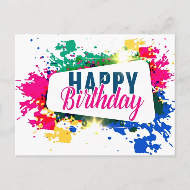 Postal Feliz cumpleaños (Anverso)
