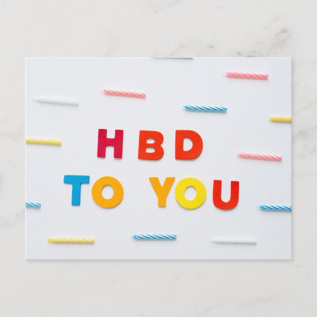 POSTAL FELIZ CUMPLEAÑOS (Anverso)