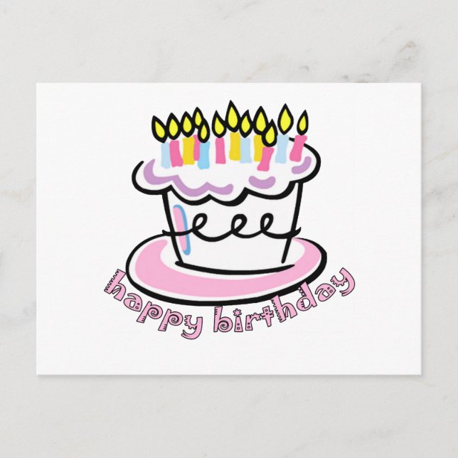 Postal Feliz cumpleaños (Anverso)