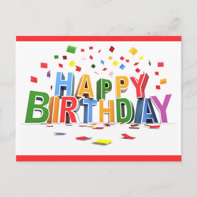 Postal Feliz cumpleaños (Anverso)