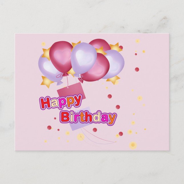 POSTAL FELIZ CUMPLEAÑOS (Anverso)