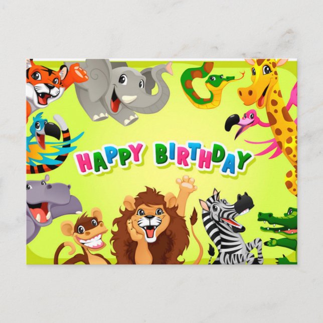 Postal Feliz cumpleaños (Anverso)