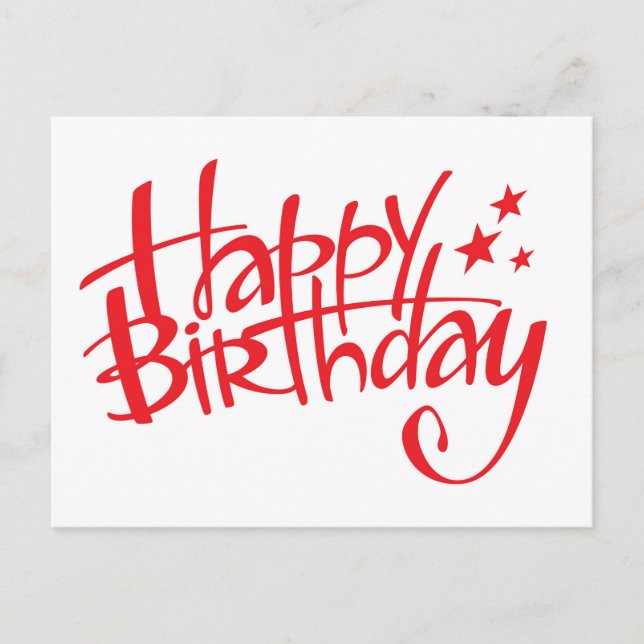 Postal Feliz cumpleaños (Anverso)