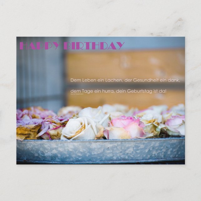 Postal Feliz cumpleaños (Anverso)