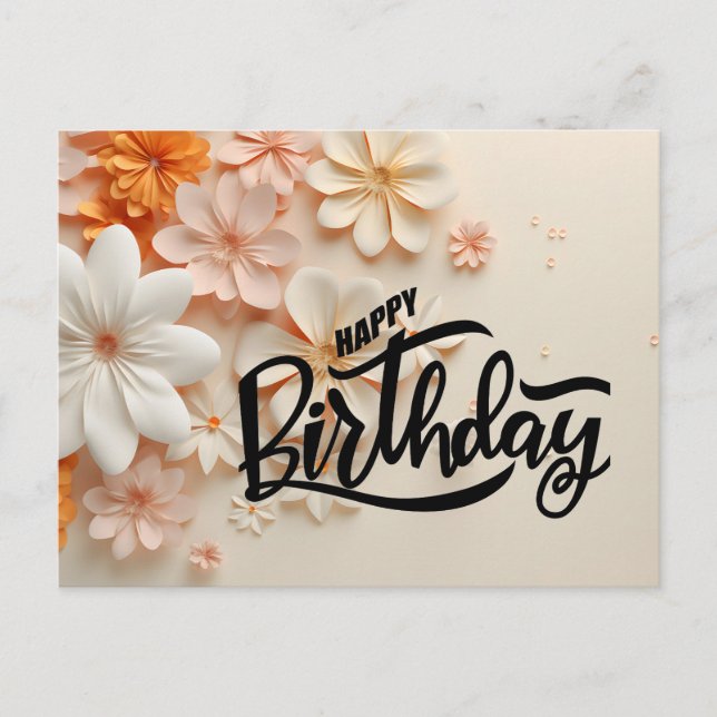 Postal Feliz cumpleaños (Anverso)