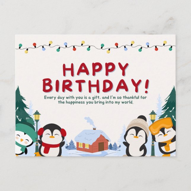 Postal Feliz cumpleaños  (Anverso)