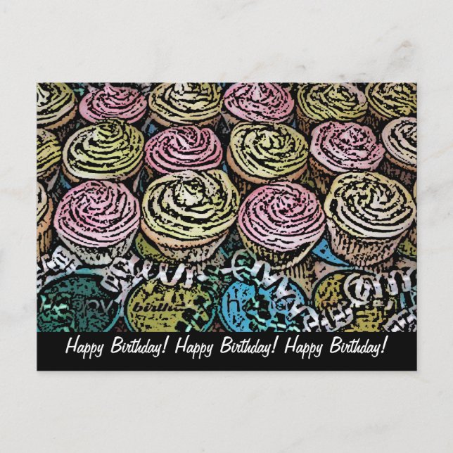 Postal ¡Feliz cumpleaños! (Anverso)