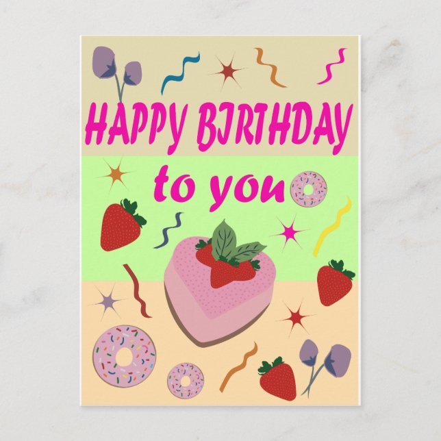 Postal Feliz Cumpleaños (Anverso)