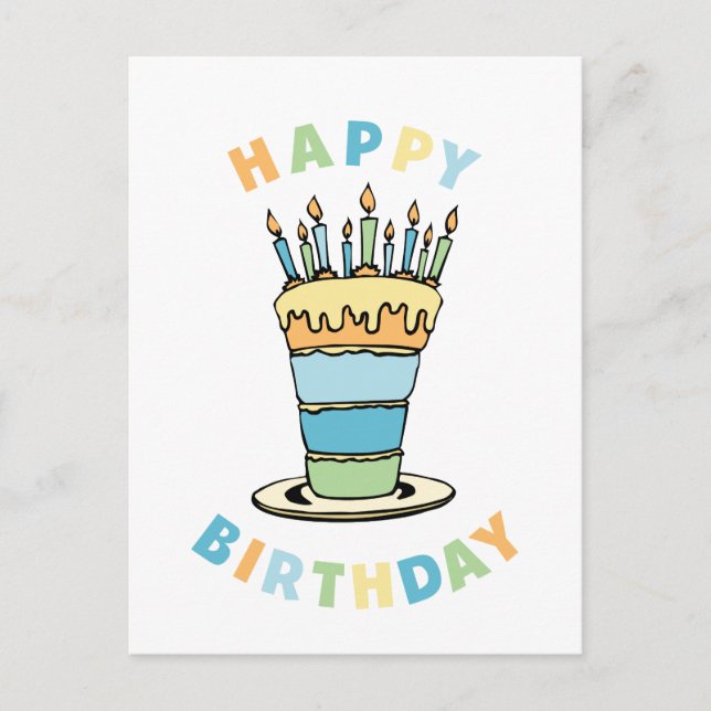 Postal Feliz Cumpleaños (Anverso)