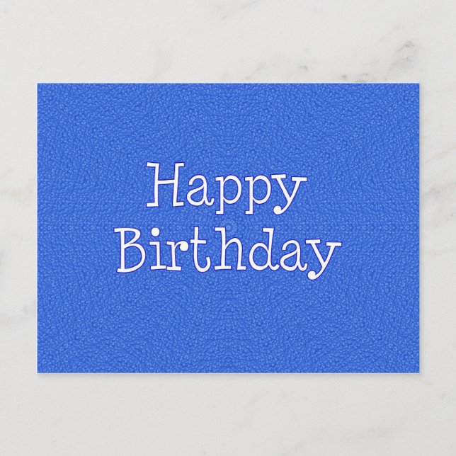 Postal Feliz cumpleaños (Anverso)