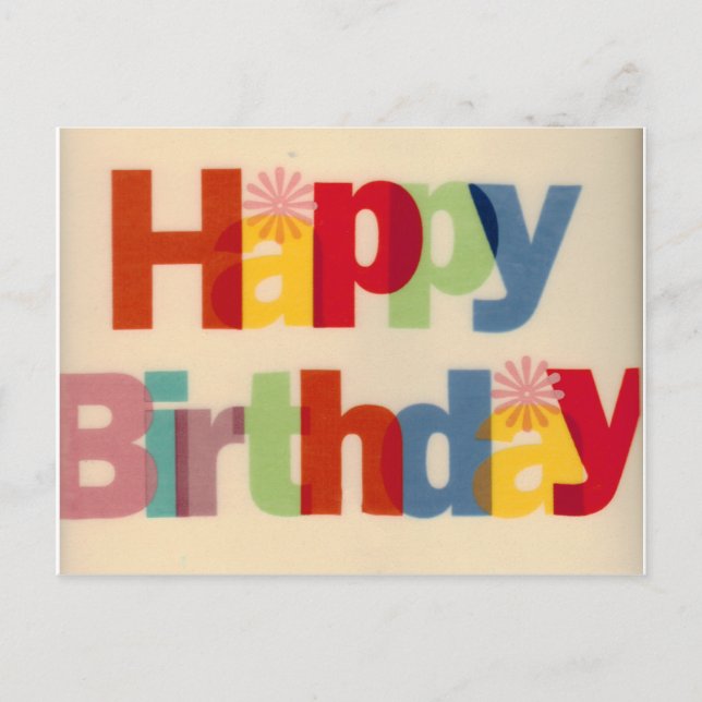 Postal Feliz cumpleaños (Anverso)