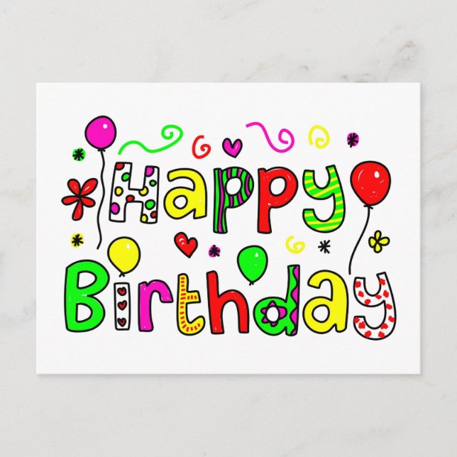 Postal Feliz cumpleaños (Anverso)