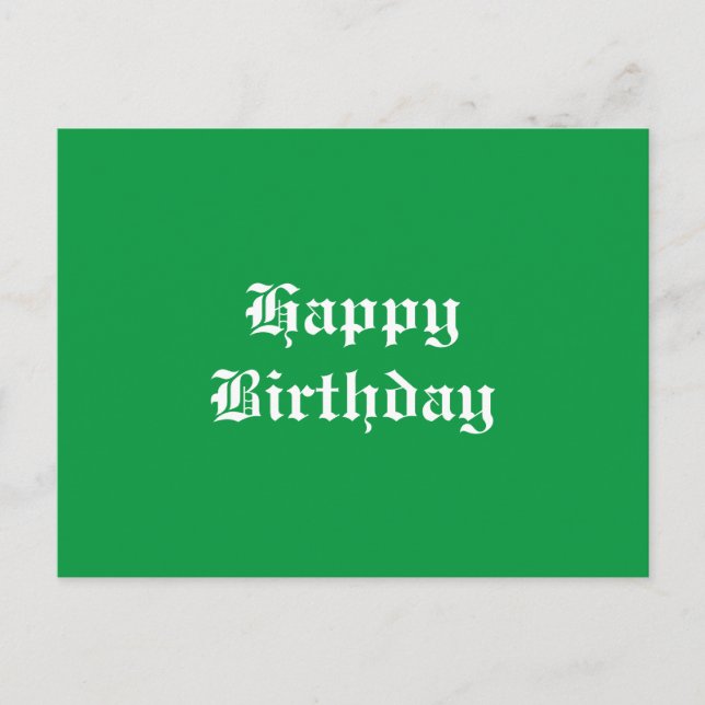 Postal Feliz cumpleaños (Anverso)