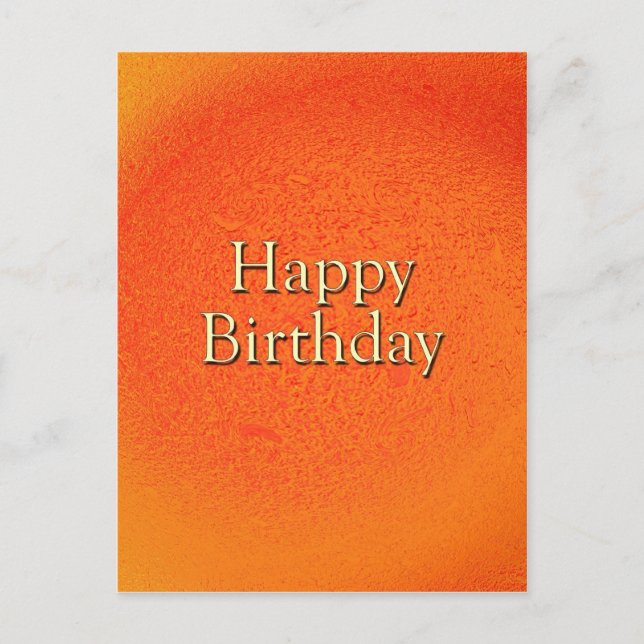 Postal Feliz cumpleaños (Anverso)