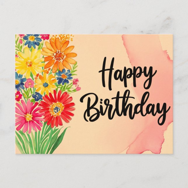 Postal Feliz cumpleaños (Anverso)