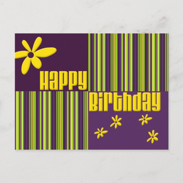 Postal Feliz cumpleaños (Anverso)