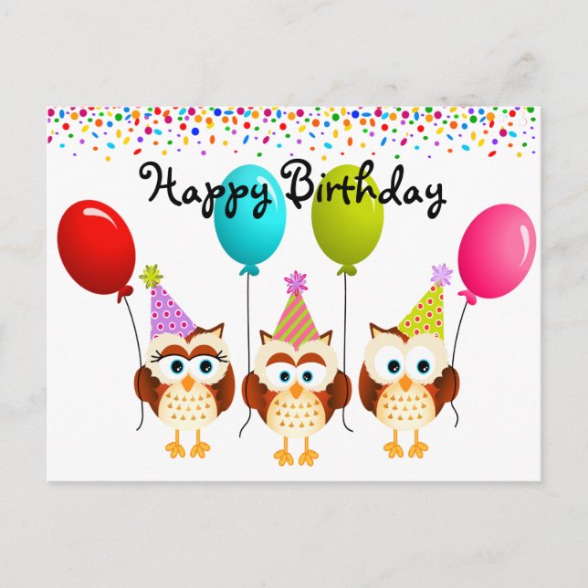 Postal Feliz cumpleaños (Anverso)