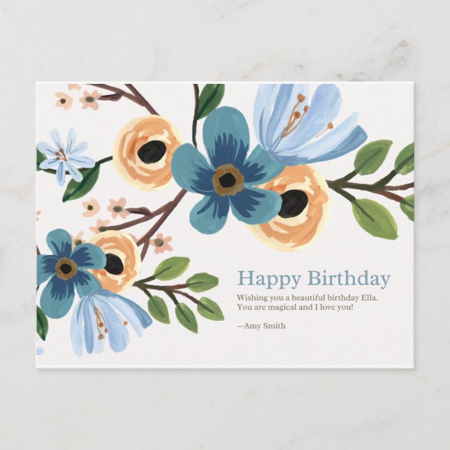 Postal Feliz cumpleaños (Anverso)