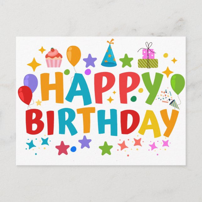 POSTAL FELIZ CUMPLEAÑOS (Anverso)